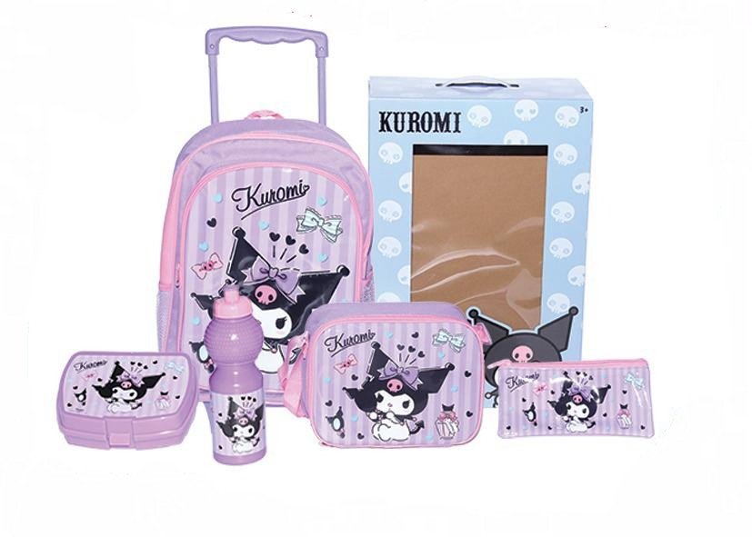 Kuromi 5 pcs Trolley Backpack Set