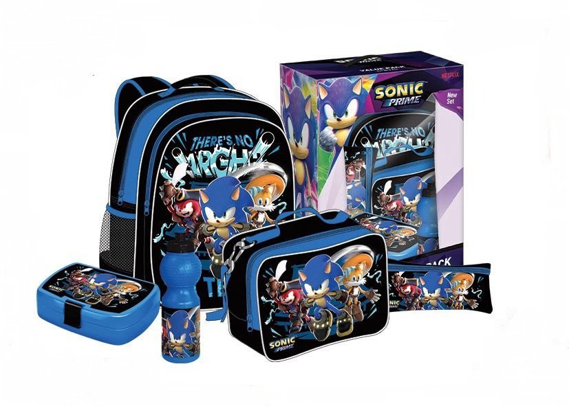 Sega - Sonic Movie Backpack 5-in-1 Value Pack